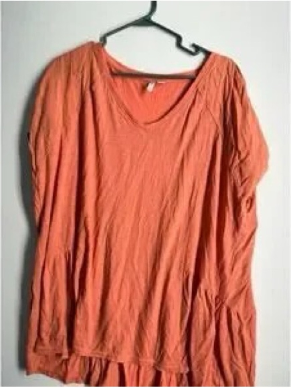 Cato Orange V-Neck Tunic Top